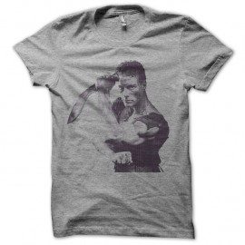 Shirt Jean Claude Van Damme gris pour homme et femme