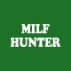 Shirt MILF Hunter blanc/vert bouteille pour homme et femme