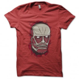 Shirt attak on titan rouge pour homme et femme