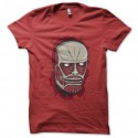 Shirt attak on titan rouge pour homme et femme