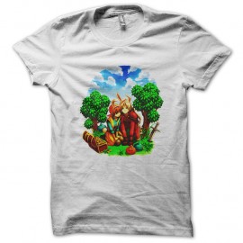 Shirt dragon quest blanc pour homme et femme
