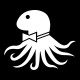 Shirt octopus noir pour homme et femme