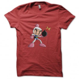 Shirt bomberman rouge pour homme et femme