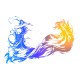 Shirt Final Fantasy X logo blanc pour homme et femme
