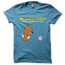 Shirt Rockabye baby bleu ciel pour homme et femme