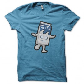 Shirt bouteille de lait vivante bleu ciel pour homme et femme