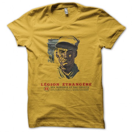 Shirt Legion etrangere jaune pour homme et femme