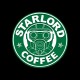 Shirt Starlord Coffee noir pour homme et femme