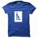 Shirt Kamasutra Pornstar blanc/bleu royal pour homme et femme