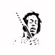 Shirt Jimi Hendrix Noir/Blanc pour homme et femme