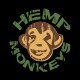 Shirt Hemp monkeys noir pour homme et femme