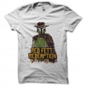 Shirt Red fett redemption blanc pour homme et femme