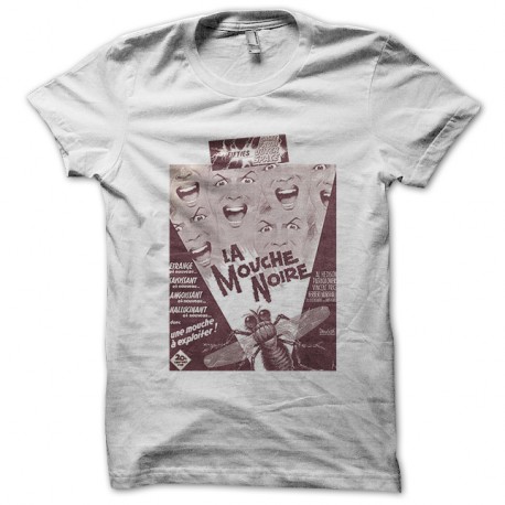 Shirt La mouche noire poster blanc pour homme et femme