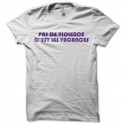 Shirt brice de nice pas de violence c'est les vacances blanc pour homme et femme