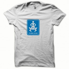 Shirt Kamasutra Pornstar bleu/blanc pour homme et femme
