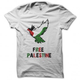 Shirt free palestine blanc pour homme et femme