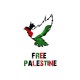 Shirt free palestine blanc pour homme et femme