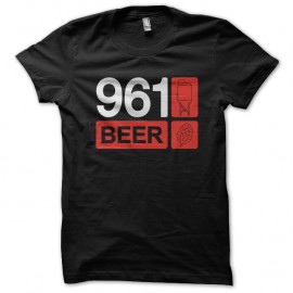 Shirt 961 beer noir pour homme et femme