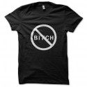 Shirt bitch interdit noir pour homme et femme