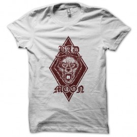 Shirt Bad moon wolf blanc pour homme et femme