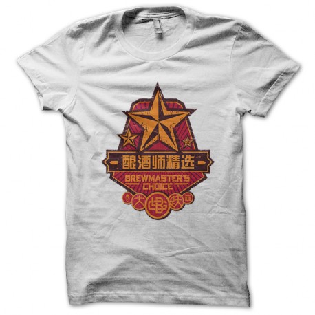Shirt Brewersmaster Choice Logo blanc pour homme et femme