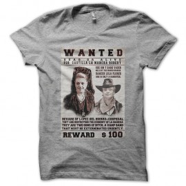 Shirt Wanted lopez del rio and cospedal gris pour homme et femme