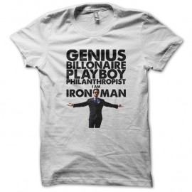 Shirt Iron man le meilleur blanc pour homme et femme