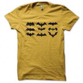 Shirt Batman differents Symboles jaune pour homme et femme