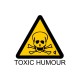 Shirt toxic humour blanc pour homme et femme