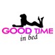 Shirt Good time in bed blanc pour homme et femme
