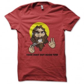 Shirt jesus en mode geek rouge pour homme et femme