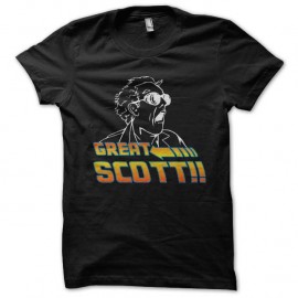 Shirt Great scott façon retour vers le futur noir pour homme et femme