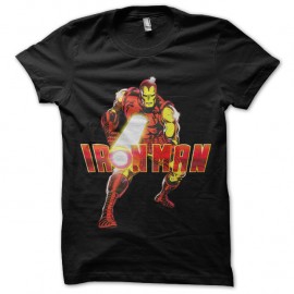 Shirt Iron Man Laser noir pour homme et femme