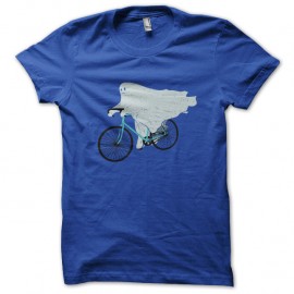 Shirt Ghost biker bleu pour homme et femme