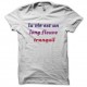 Shirt la vie est un long fleuve tranquil blanc pour homme et femme