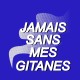 Shirt jamais sans mes gitanes bleu pour homme et femme