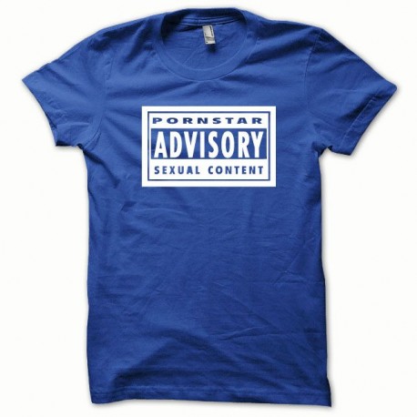 Shirt Sexual Content blanc/bleu royal pour homme et femme