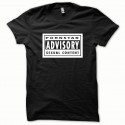 Shirt Sexual Content blanc/noir pour homme et femme