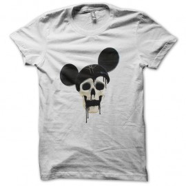 Shirt skull mickey blanc pour homme et femme