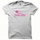 Shirt Porn Star rose/blanc pour homme et femme