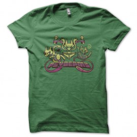 Shirt Psybeams vert pour homme et femme