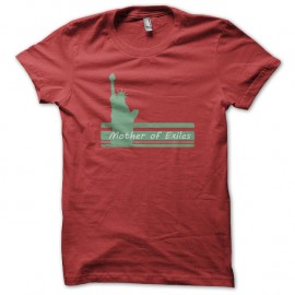 Shirt mother of exiles rouge pour homme et femme