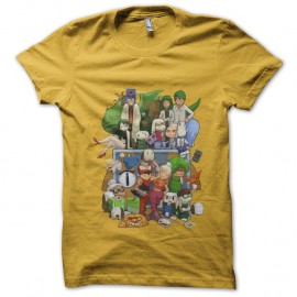 Shirt cave story jaune pour homme et femme