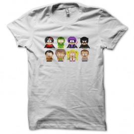 Shirt kick ass south park blanc pour homme et femme