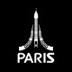 Shirt Paris noir pour homme et femme