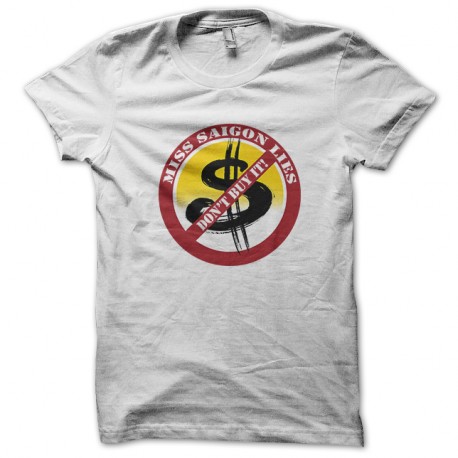 Shirt MissSaigonLies blanc pour homme et femme