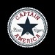 Shirt Captain America ecusson converse noir pour homme et femme