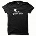 Shirt Porn Star blanc/noir pour homme et femme