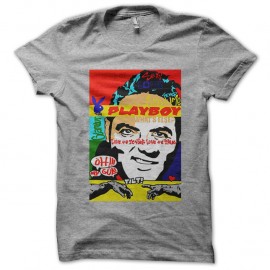 Shirt affiche playboy gris pour homme et femme