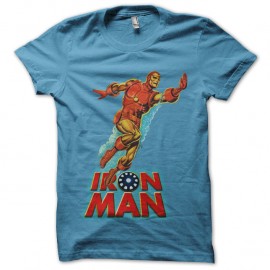 Shirt Iron Man Water turquoise pour homme et femme